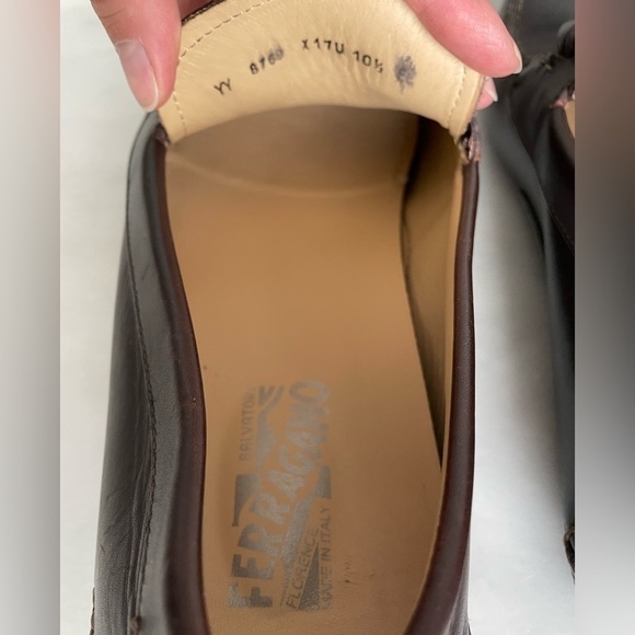 Salvatore Ferragamo Brown Leather Bit Loafers main image 10